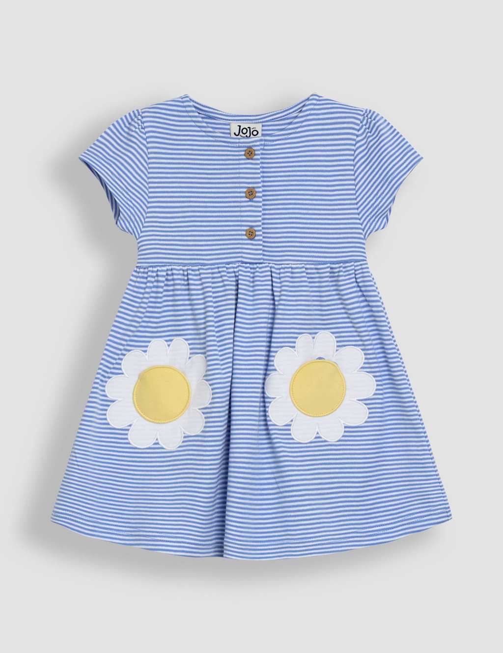 Pure Cotton Daisy Applique Dress (6 Mths to 5 Yrs) 2 of 3