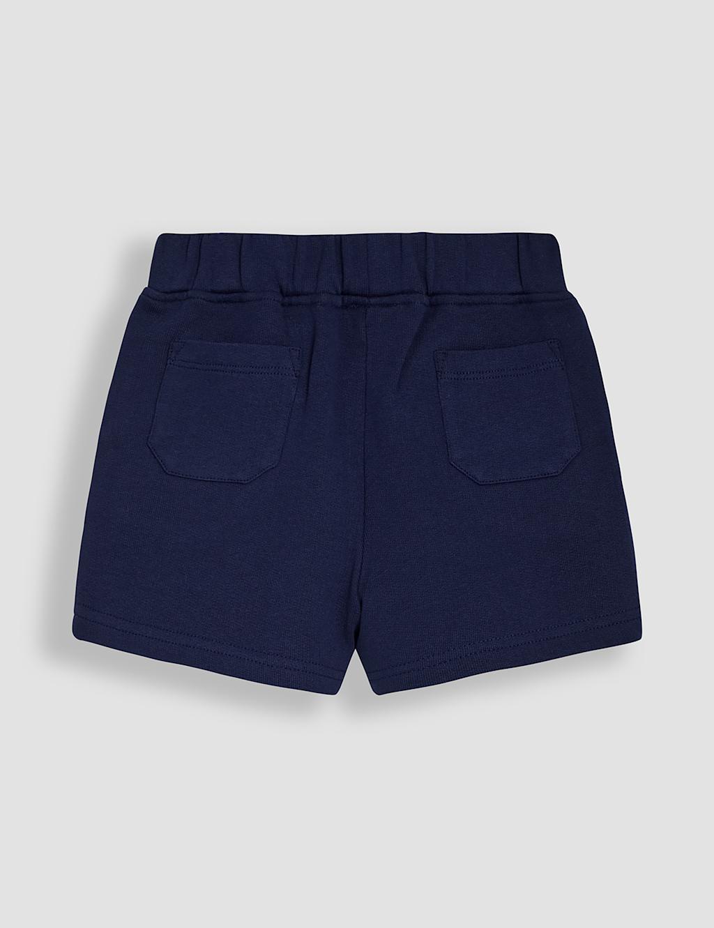 2pk Pure Cotton Safari & Plain Shorts (6 Mths-6 Yrs) 2 of 5