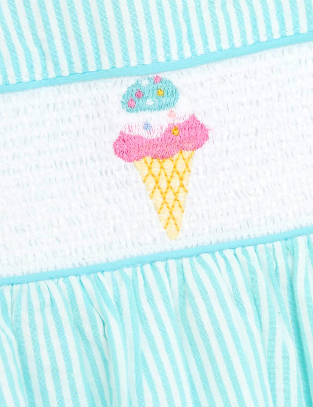 Pure Cotton Ice Cream Striped Dress (6 Mths - 5 Yrs) 2 of 3