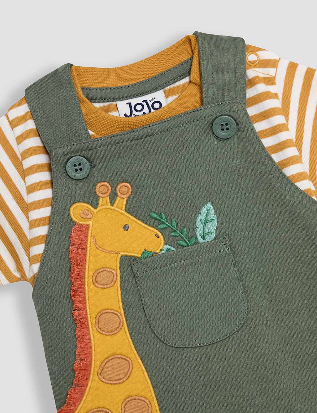 2pc Pure Cotton Giraffe Outfit (0-24 Mths) 3 of 7
