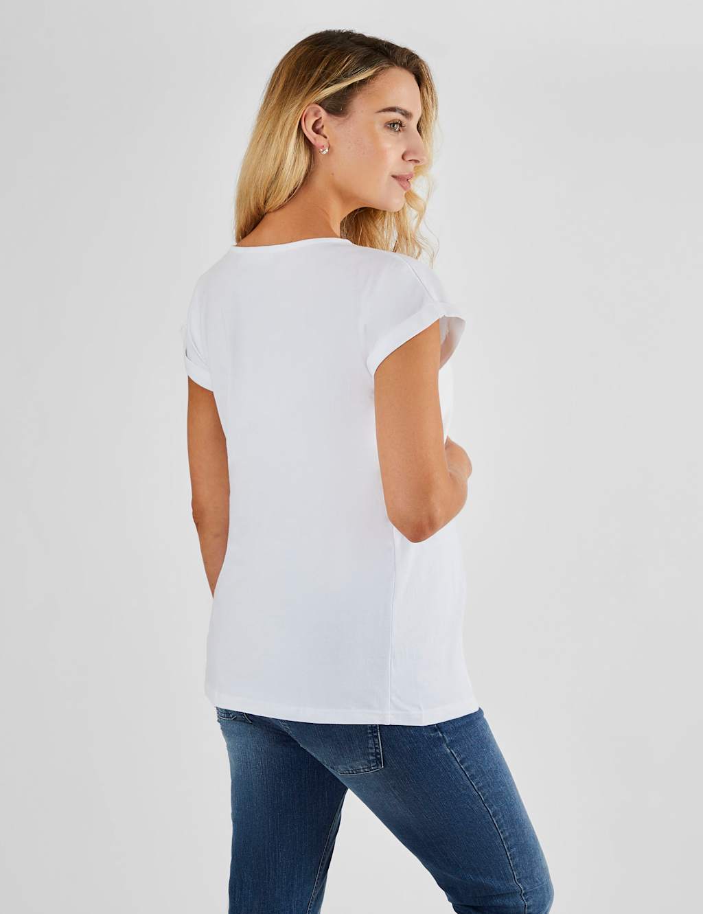 Maternity 2pk Pure Cotton Boyfriend T-Shirts 4 of 8