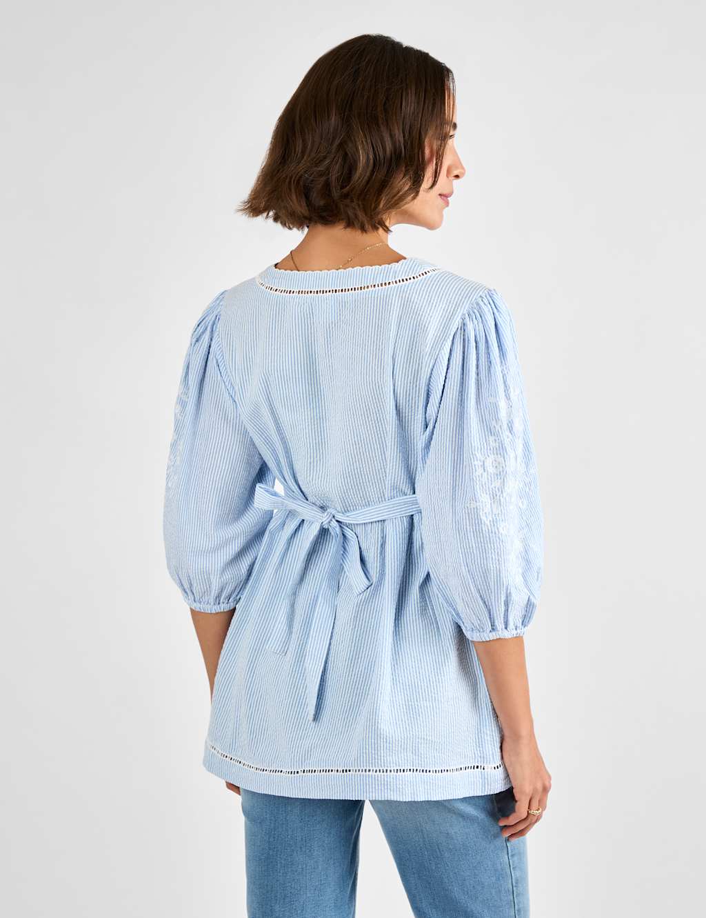 Maternity Pure Cotton Embroidered Blouse 2 of 4