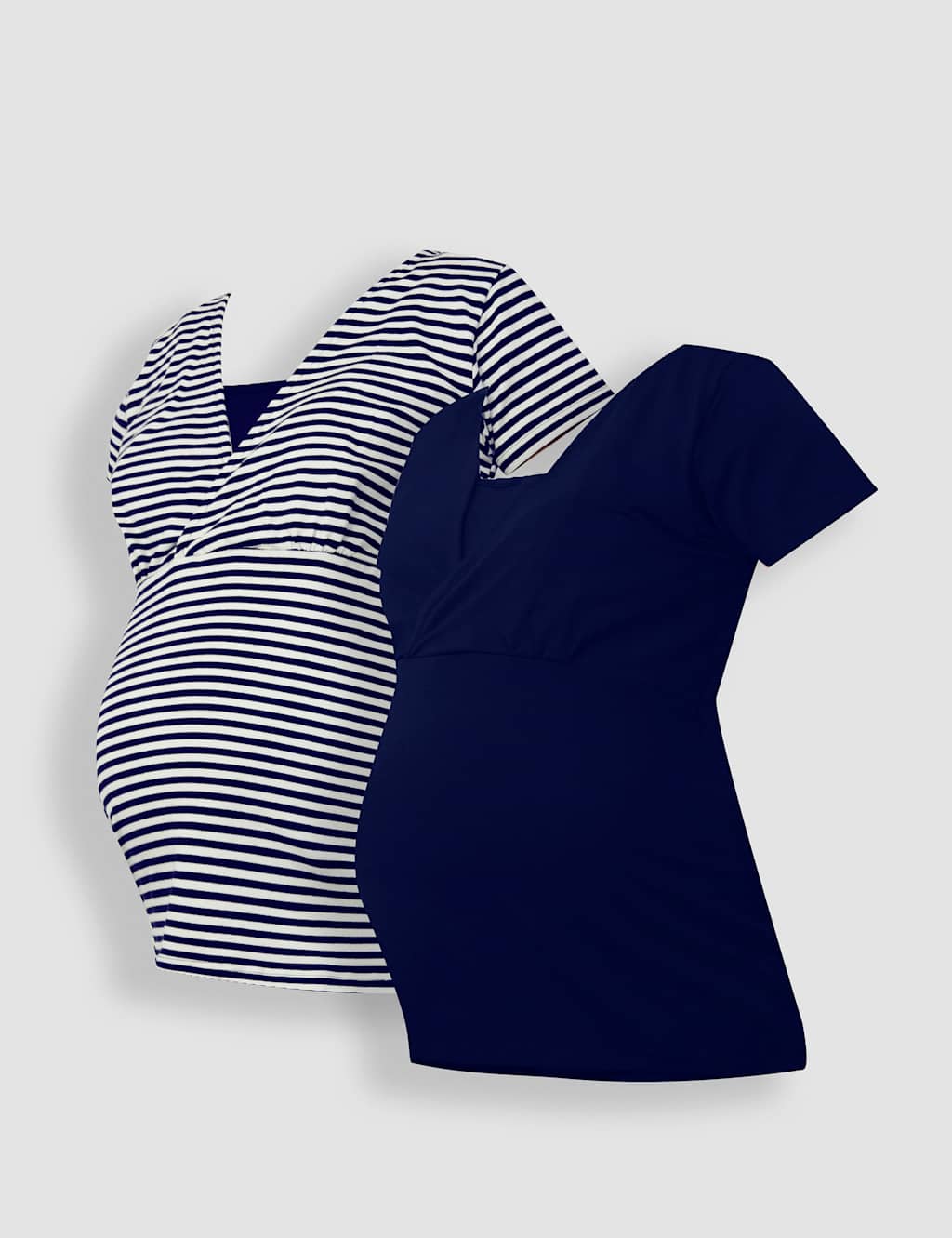 2pk V-Neck Maternity & Nursing T-Shirts 2 of 9