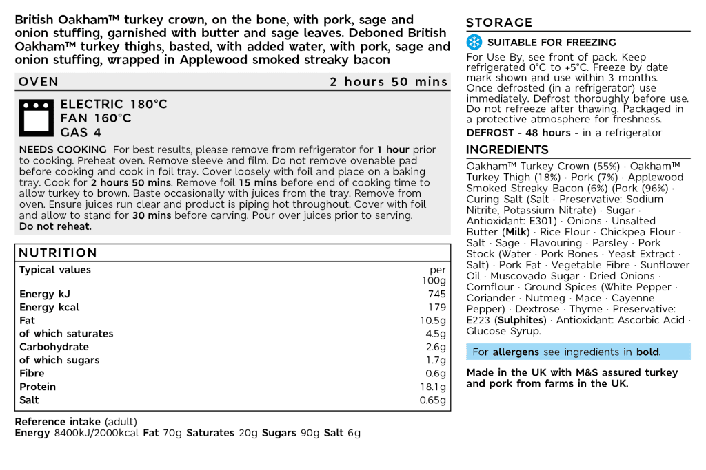 Collection The Perfect Turkey (Serves 10-12) 2 of 2