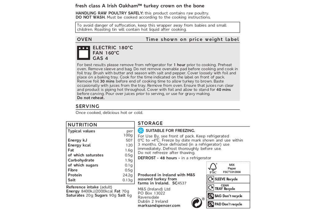 Oakham™ Turkey Crown (Serves 6-10) 2 of 2