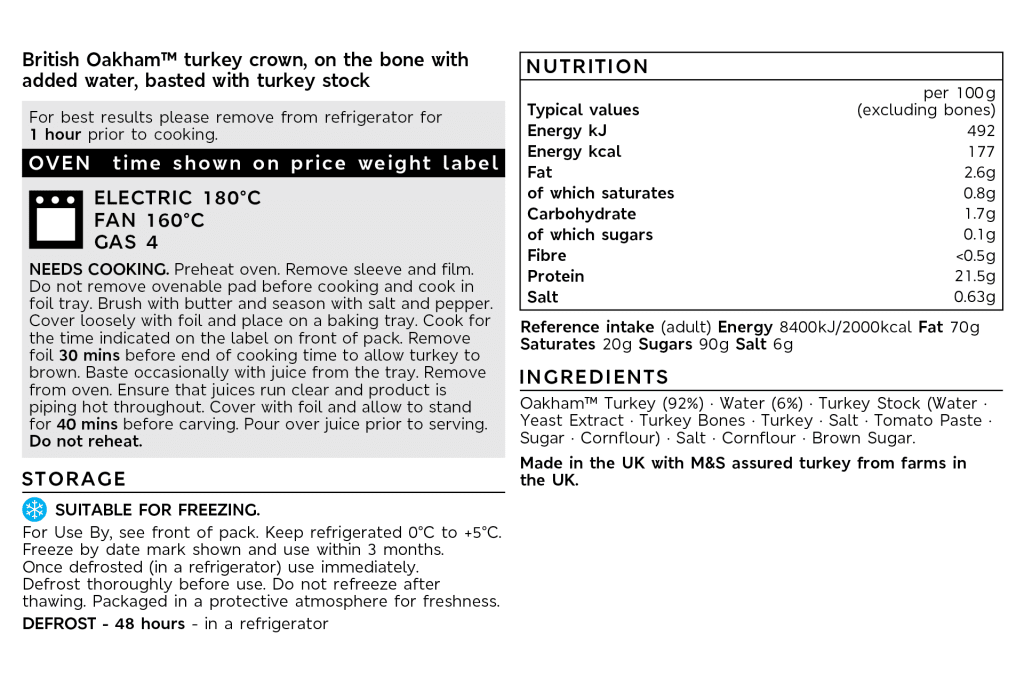 British Oakham™ Turkey Crown on the Bone (Serves 12-14) 2 of 2