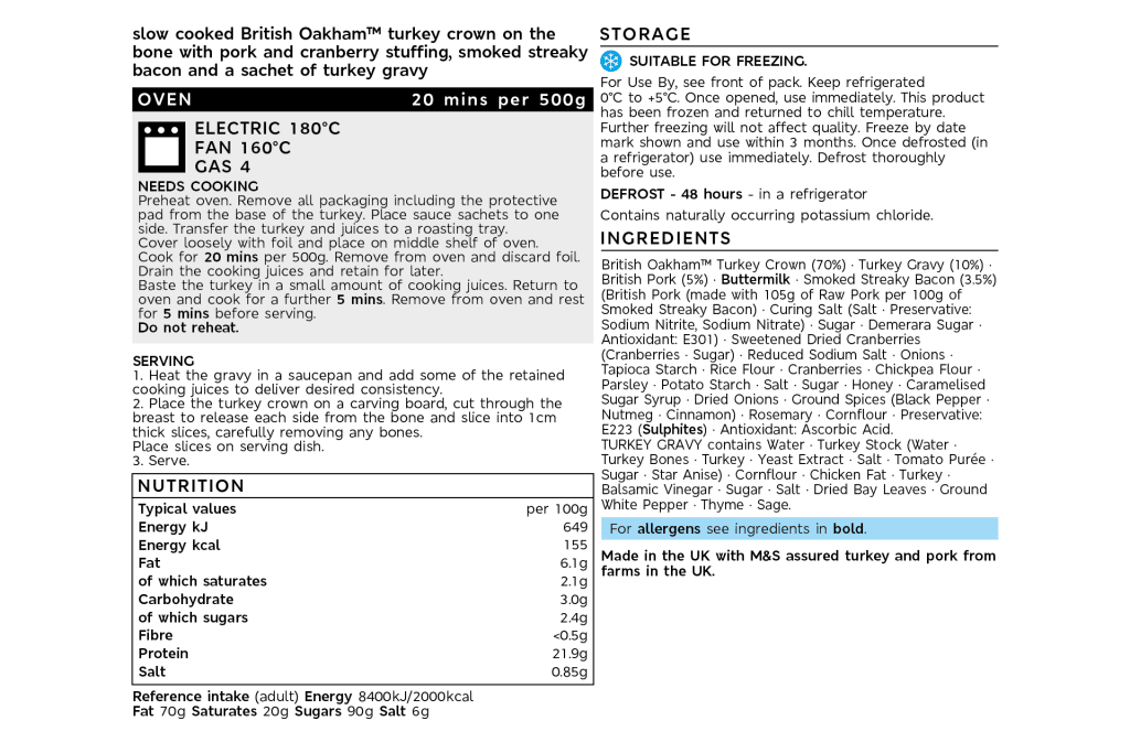 Collection British Oakham™ Slow-Cooked Turkey Crown (Serves 10-11) 2 of 2