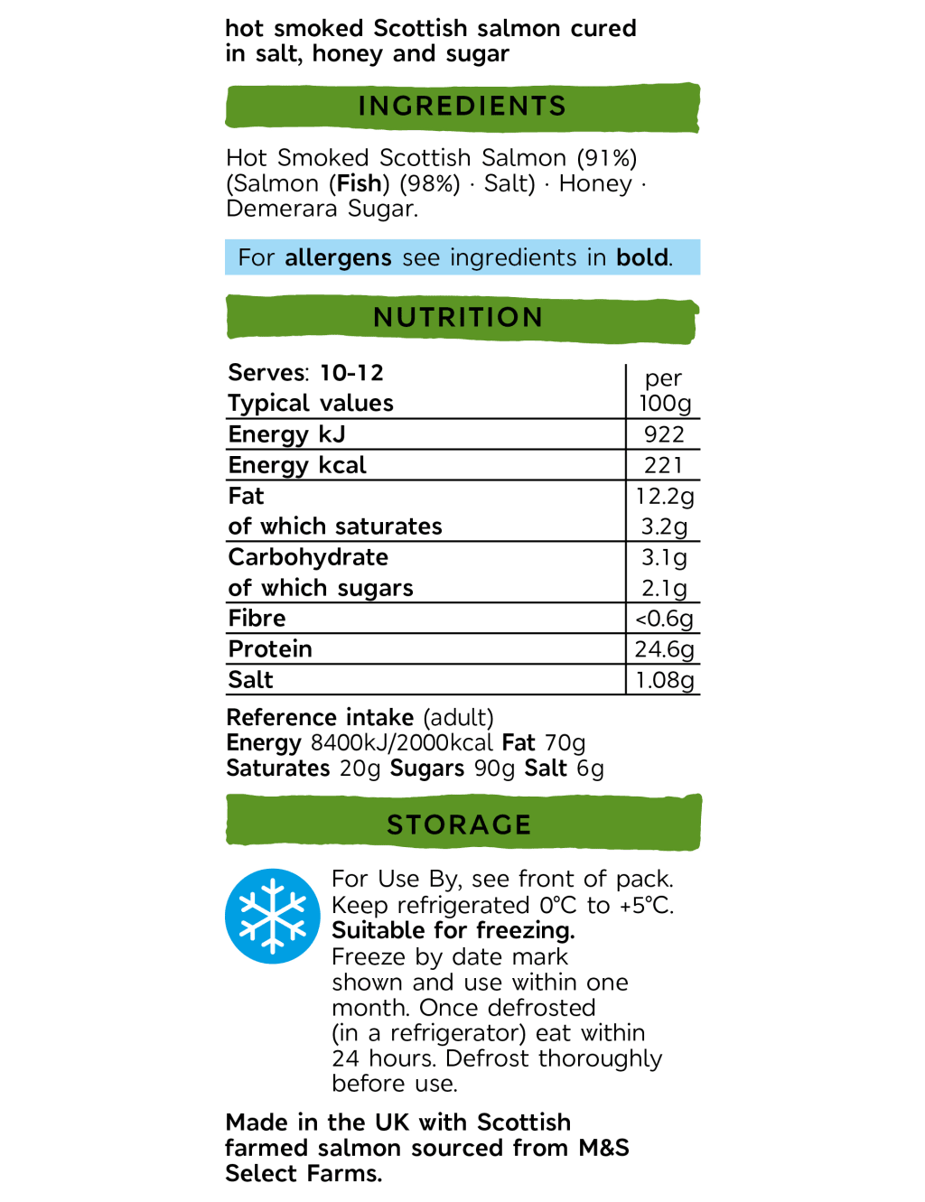 Half Side of Honey Roast Hot Smoked Salmon (Serves 10-12) - (Last Collection Date 30th September 2020) 2 of 2