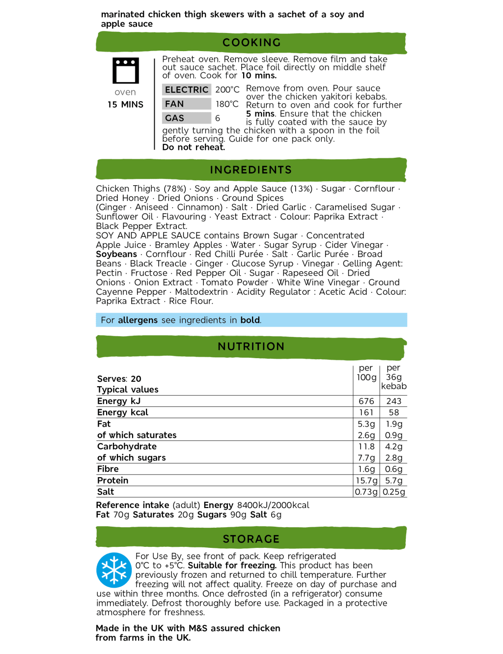 Sticky Chicken Yakitori Kebabs (20 Pieces) - (Last Collection Date 30th September 2020) 5 of 5