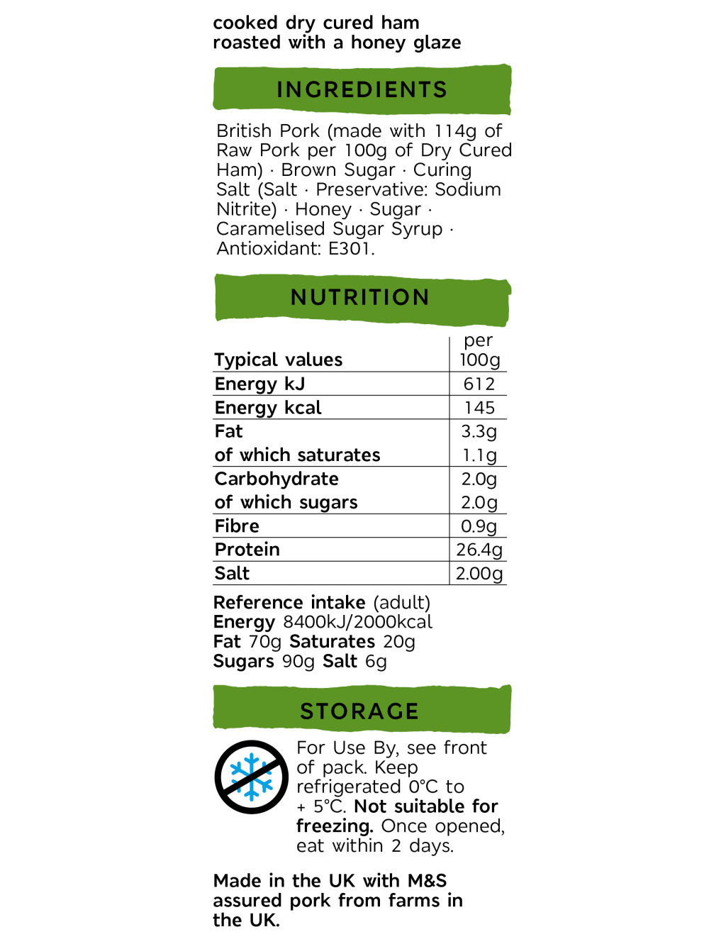 British Outdoor Bred Ready to Eat Sweetcure Ham Joint (Minimum. 20 Slices) - (Last Collection Date 30th September 2020) 2 of 2