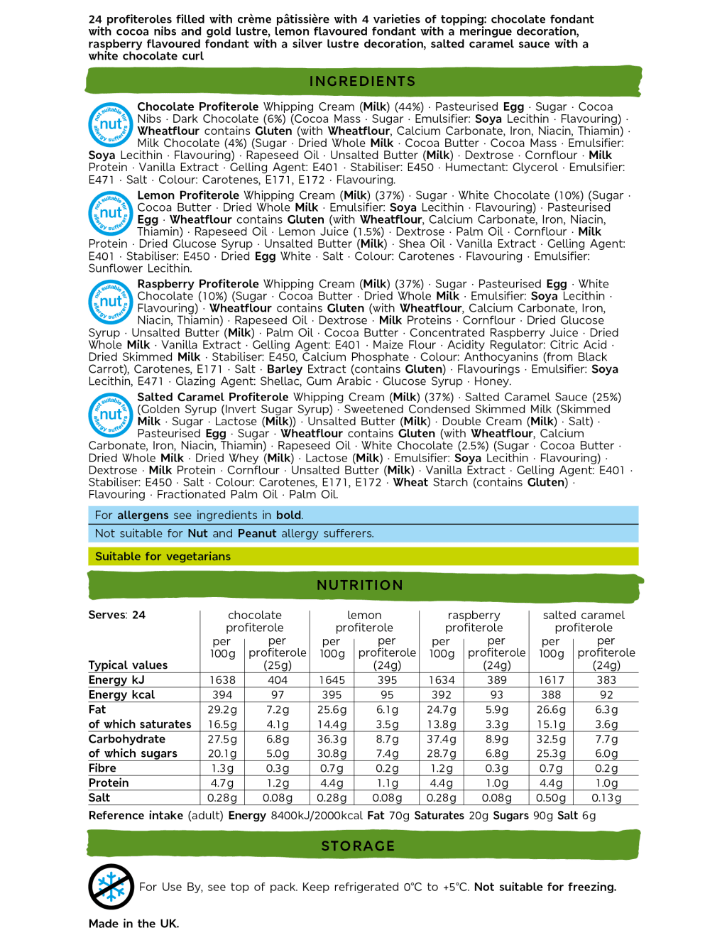 The Collection Afternoon Tea Profiteroles Selection (24 Pieces) - (Last Collection Date 30th September 2020) 2 of 2