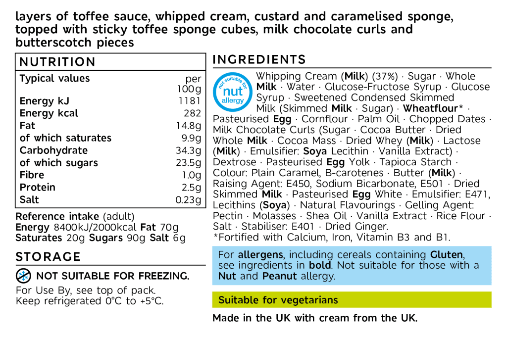 Sticky Toffee Pudding Trifle (Serves 8) 2 of 2