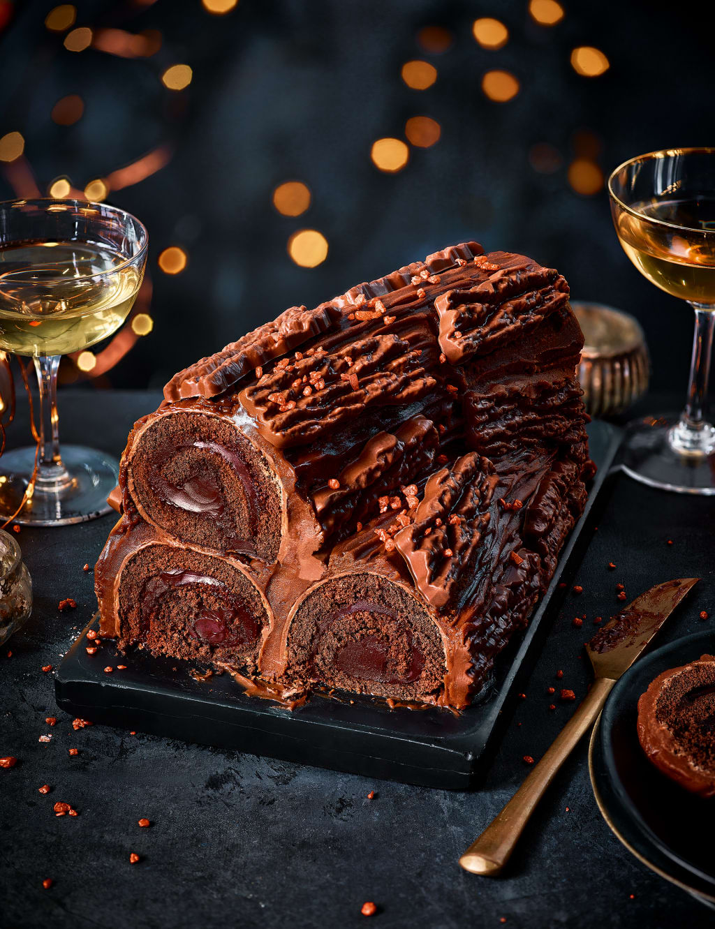 Collection Crackling Chocolate Logs (Serves 16) 1 of 2