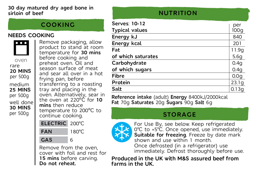 Collection British King Arthur Dry-Aged Sirloin of Beef (Serves 8-10) 2 of 2