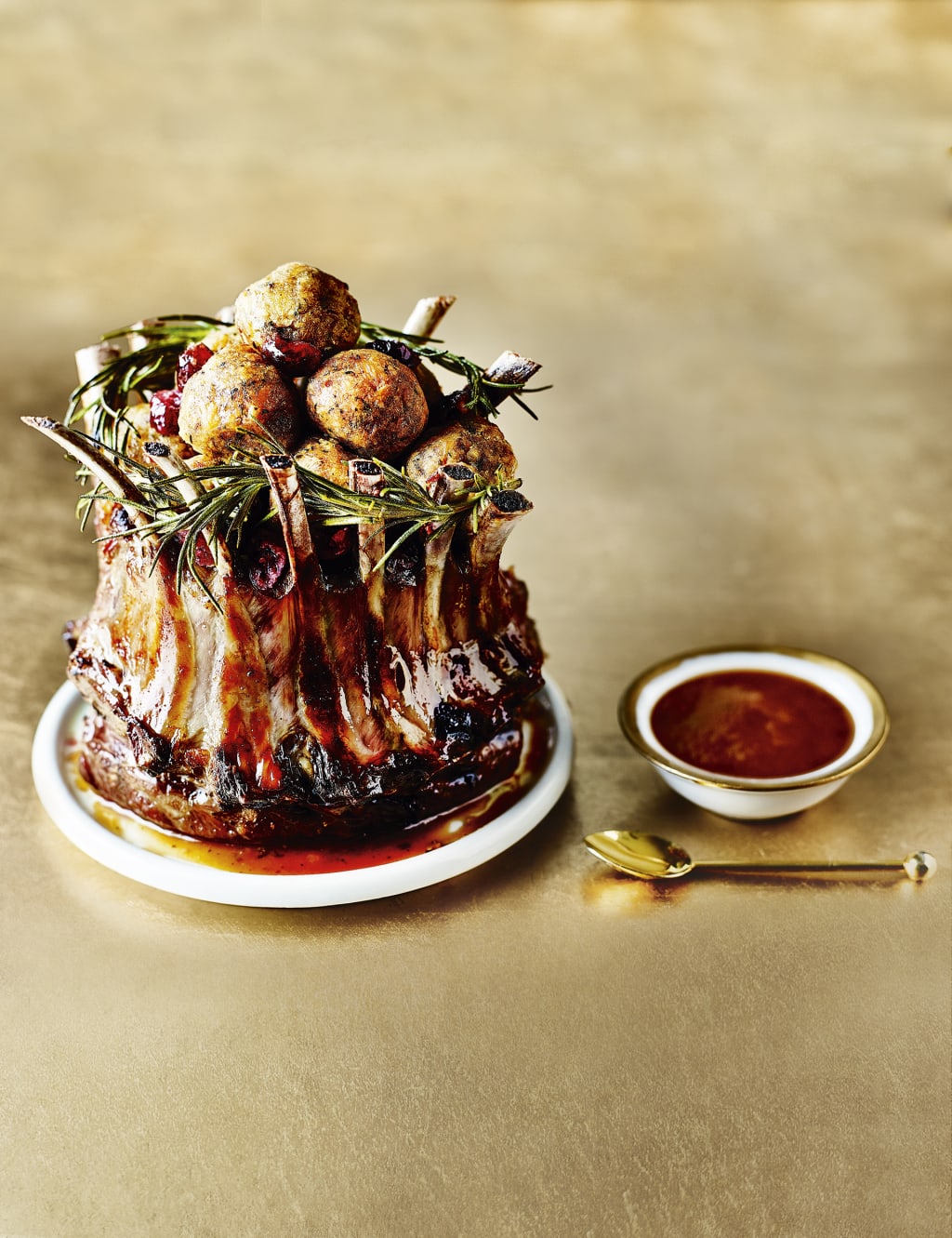 British Crown of Lamb with Parsnip Stuffing & Port Jus 1 of 2