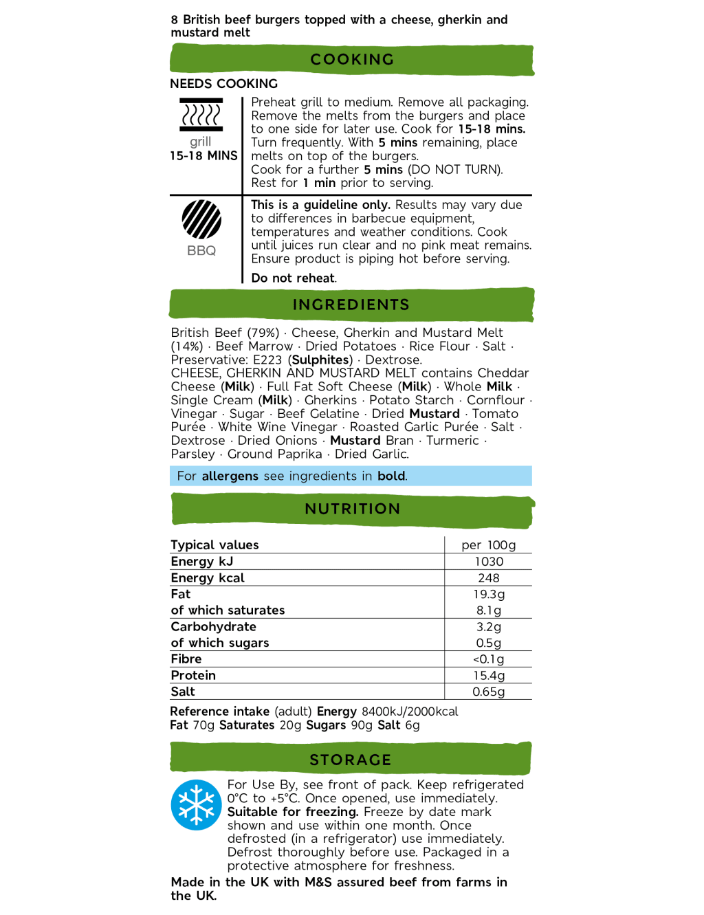 Cheese Topped Best Ever Burgers (Serves 8) - (Last Collection Date 30th September 2020) 2 of 2