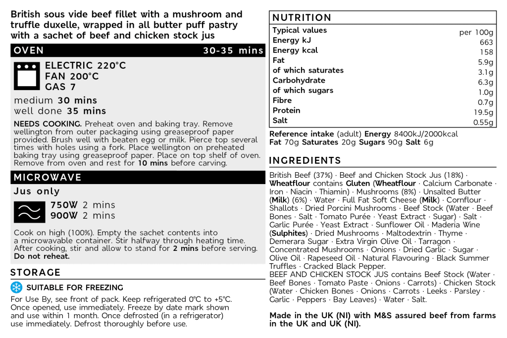 Collection British Beef Fillet Wellington (Serves 4) 2 of 2