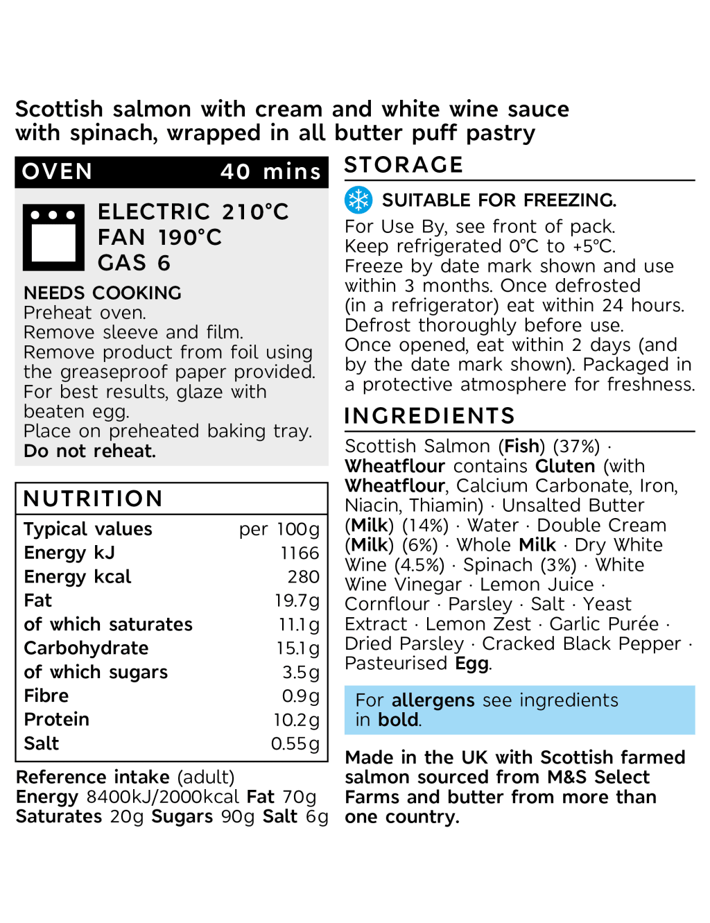 Collection Scottish Salmon Wellington (Serves 4) 2 of 2