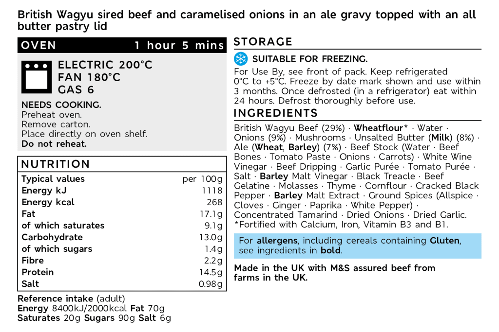 Collection Wagyu Beef Pie (Serves 6) 2 of 2