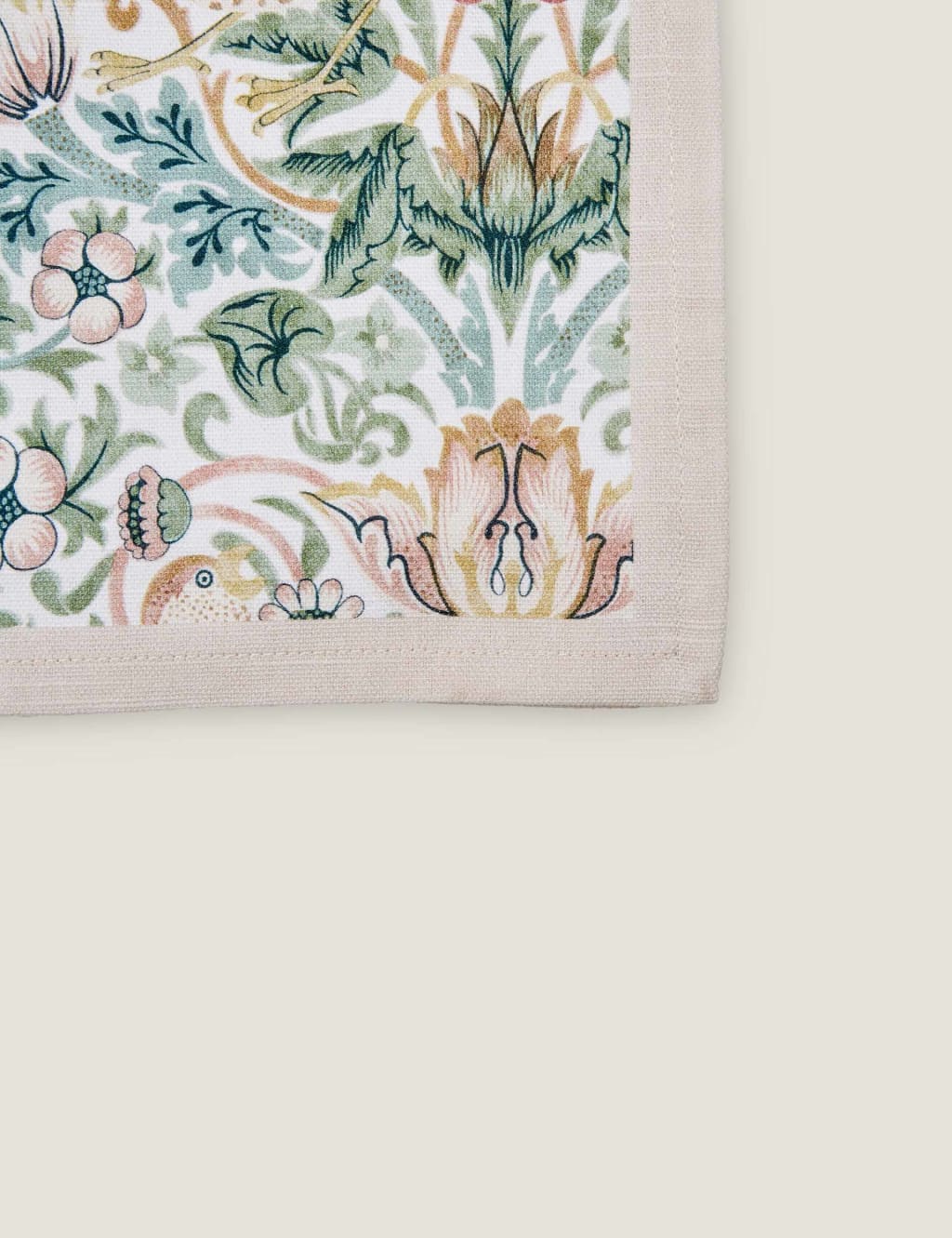 Strawberry Thief Pure Cotton Table Runner 3 of 4