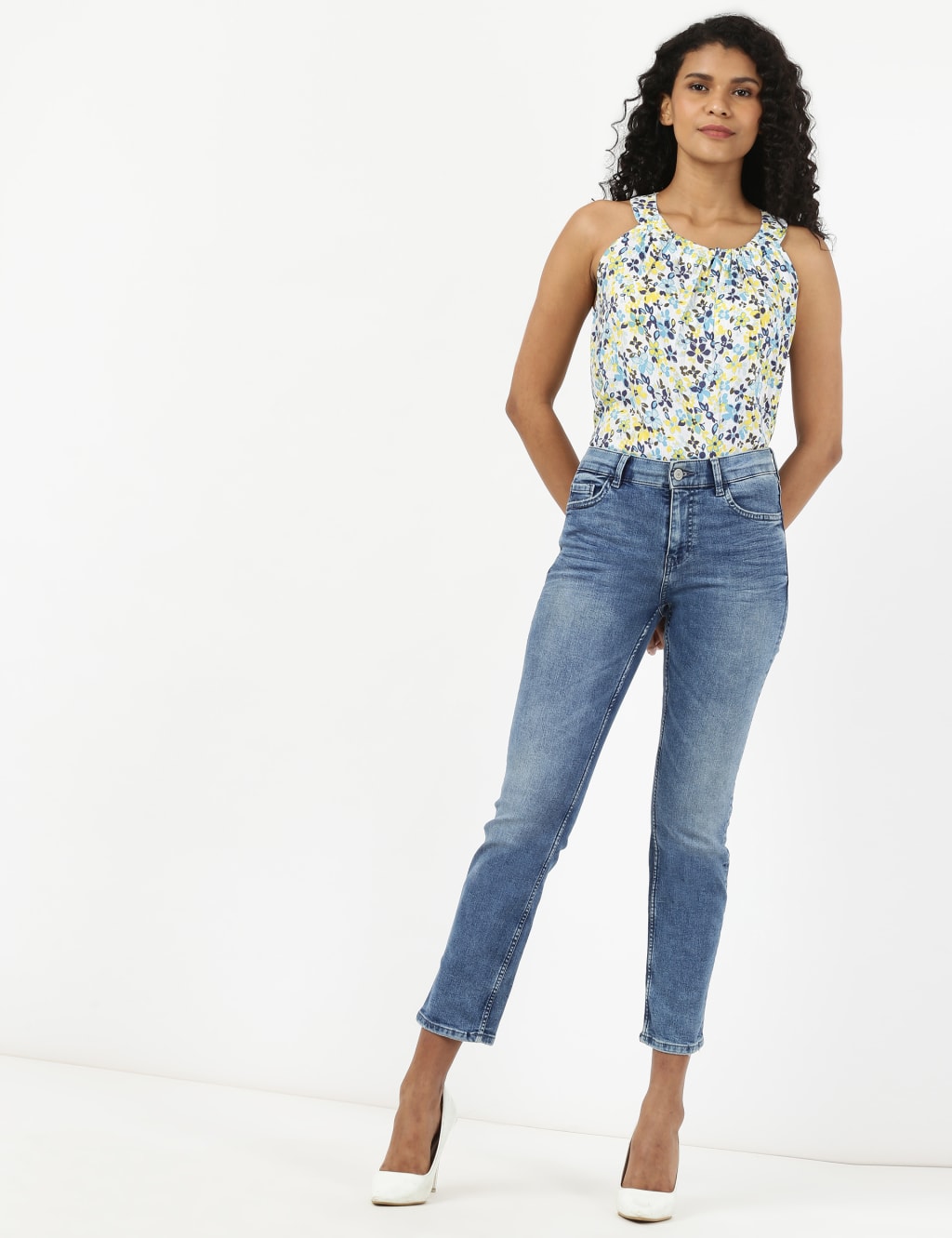 M&s ladies jeans straight leg outlet
