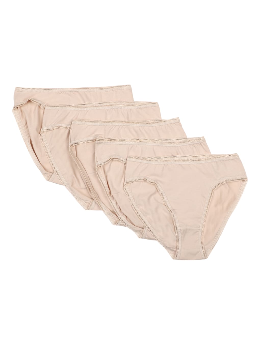 5pk Cotton Rich High Leg Knickers 1 of 3