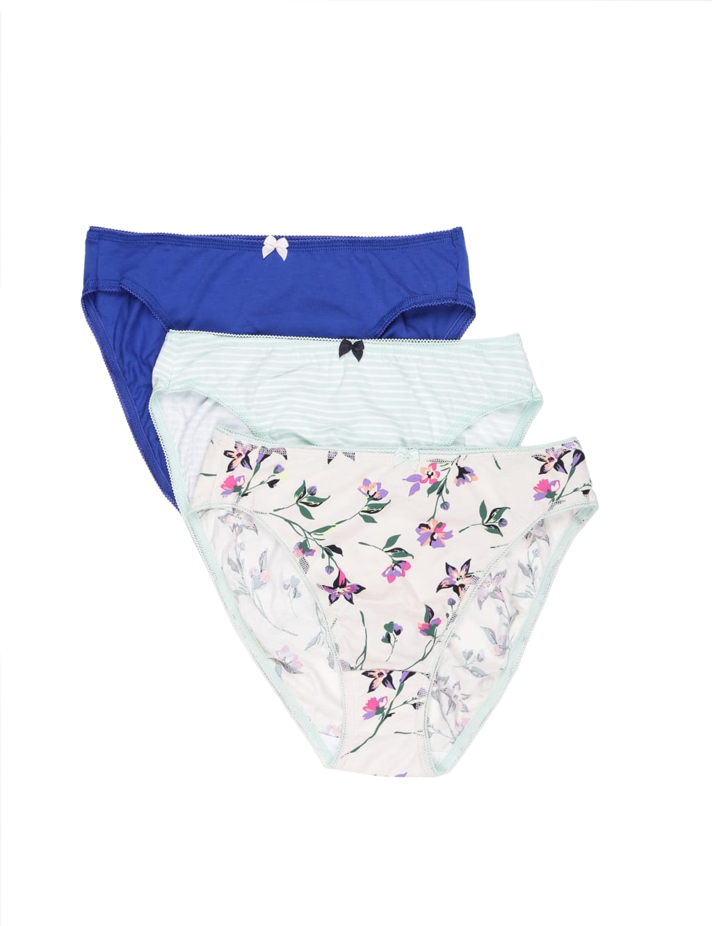 INT 3P BLUE FLORAL HL 1 of 5