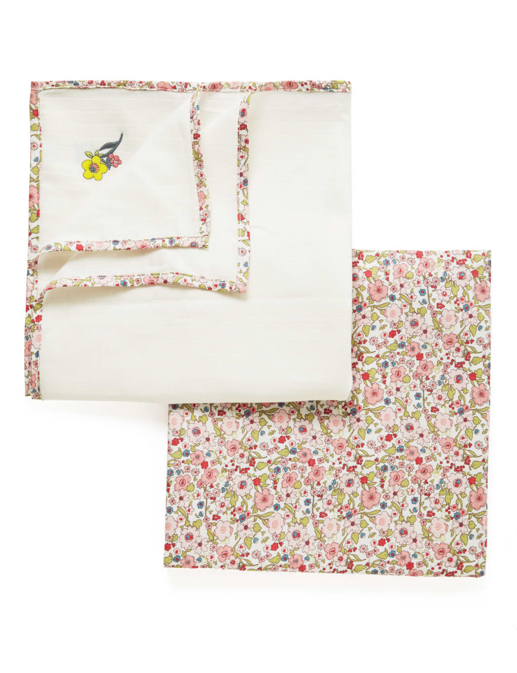 2 Pack Pure Cotton Giant 120x120cm Muslin Squares Autograph M S