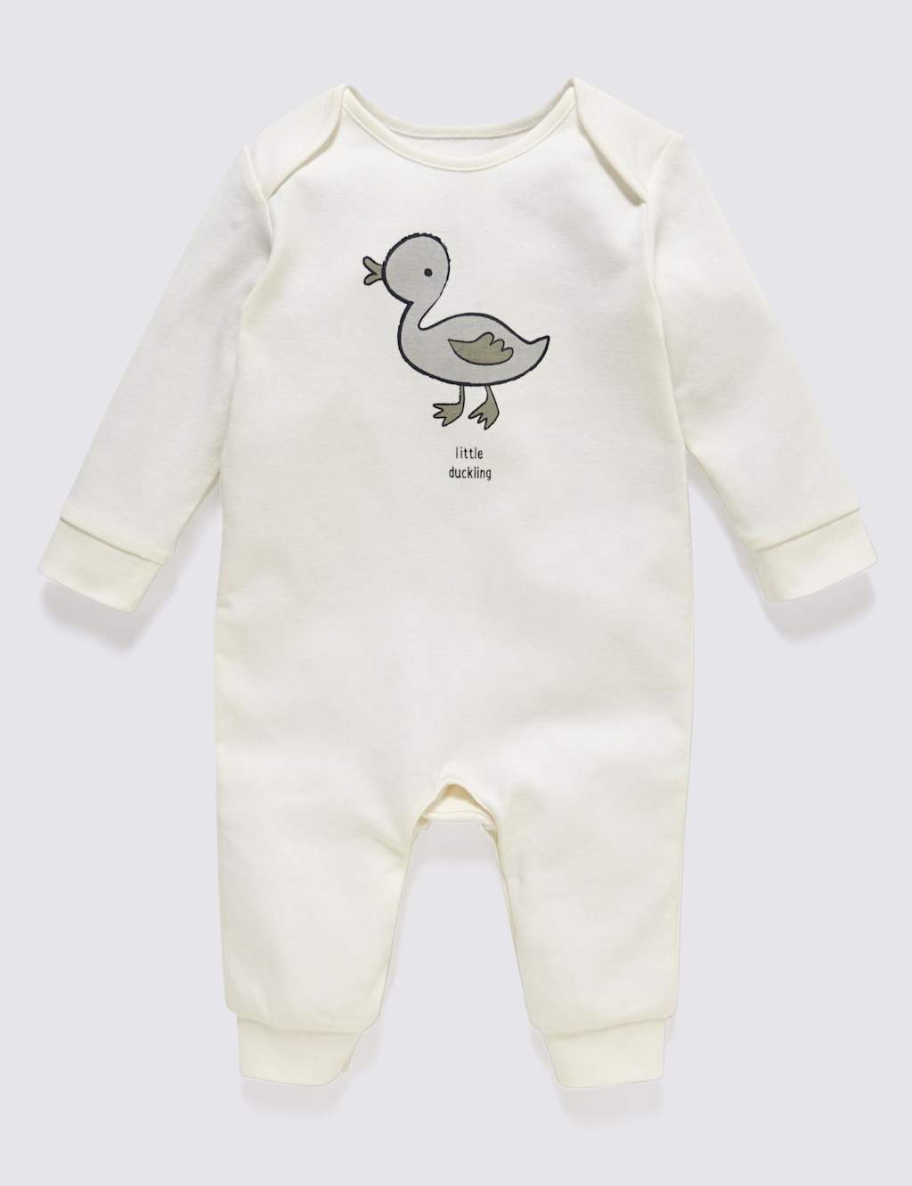 2 Pack Pure Cotton Duckling Print All-in-One 2 of 4