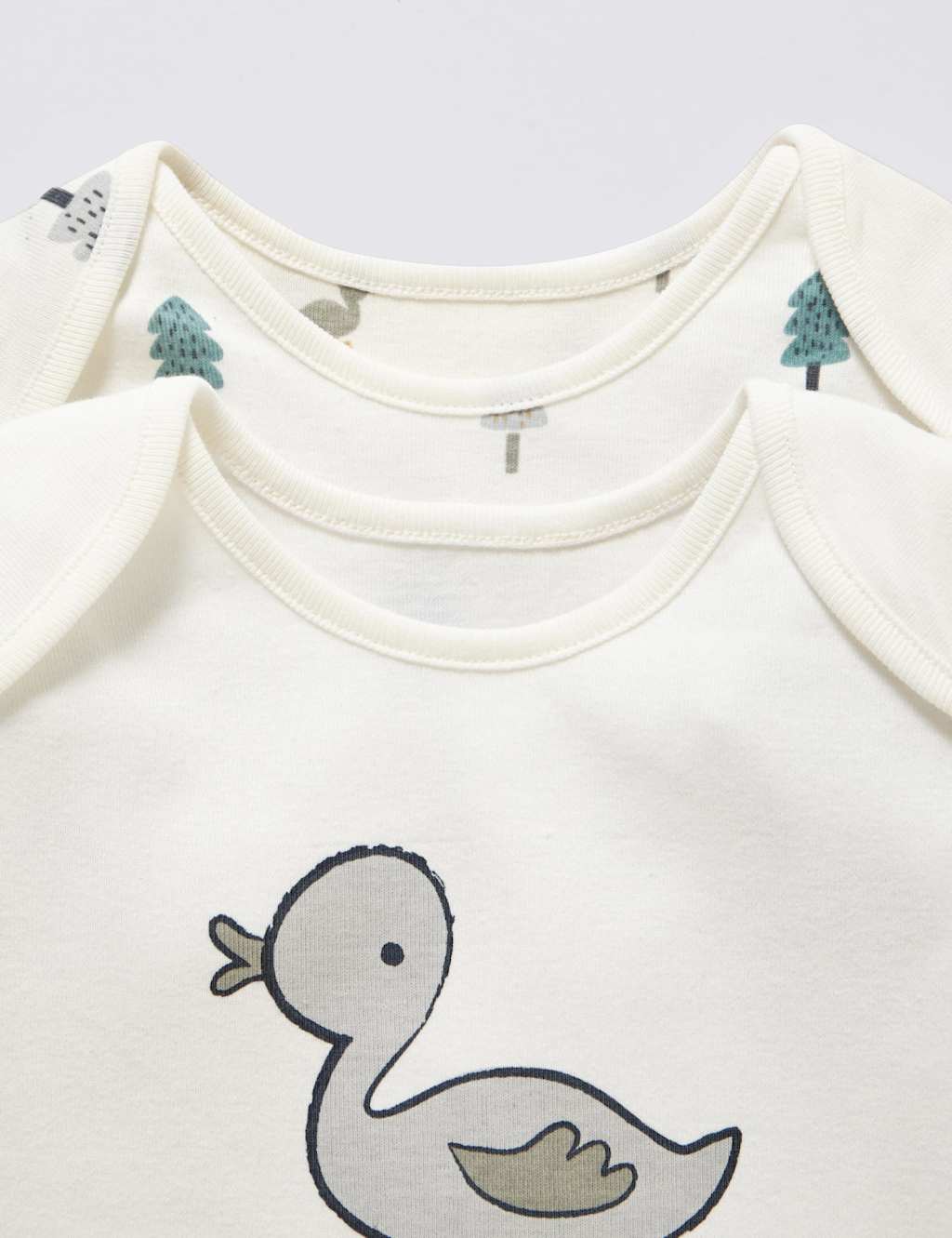 2 Pack Pure Cotton Duckling Print All-in-One 4 of 4