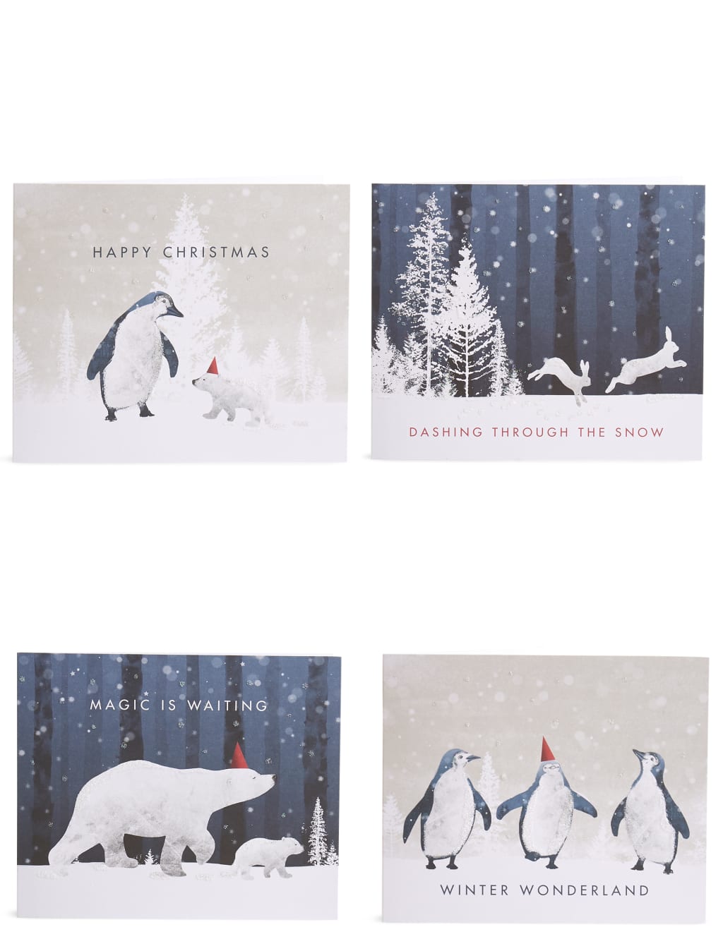 Arctic Animals Christmas Charity Cards Pack of 20 1 of 7