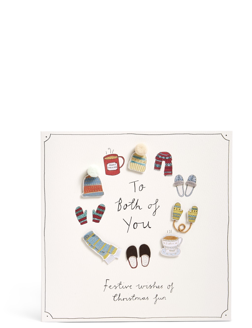 Both of You Festive Icons Christmas Card 1 of 3