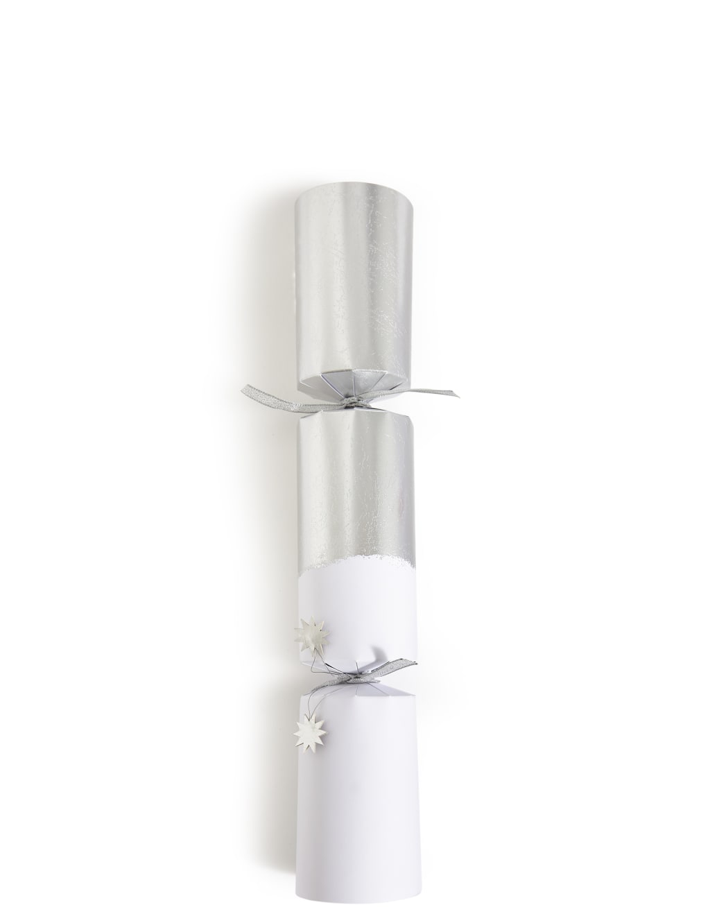 Luxury White Foil Christmas Crackers Pack of 8 2 of 4