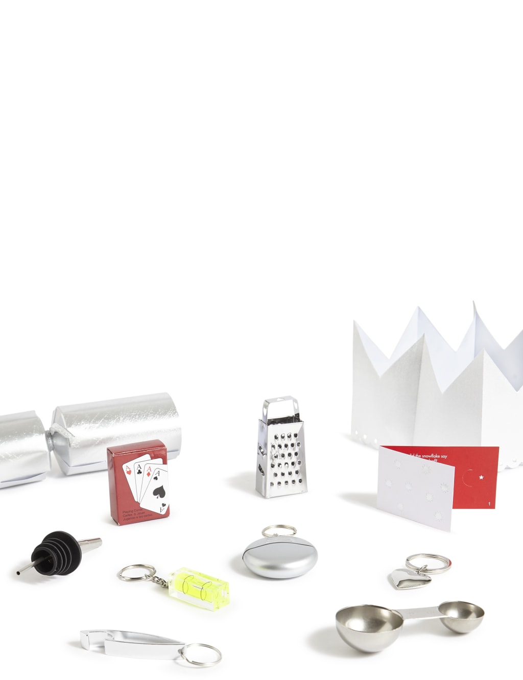 Luxury White Foil Christmas Crackers Pack of 8 4 of 4