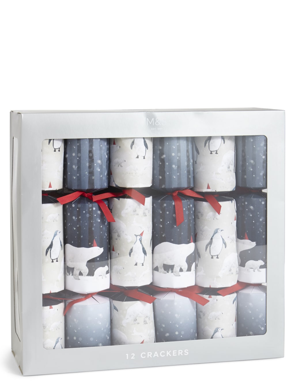 Arctic Animal Christmas Crackers Pack of 12 1 of 4