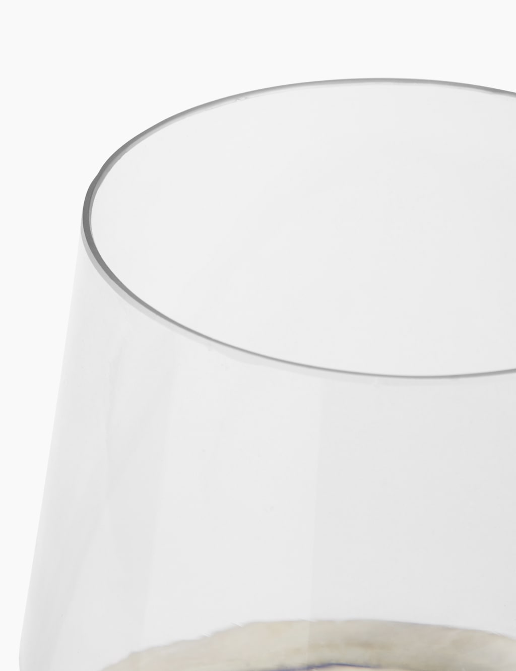 White Wash Wood Hurricane Candle Holder 2 of 4