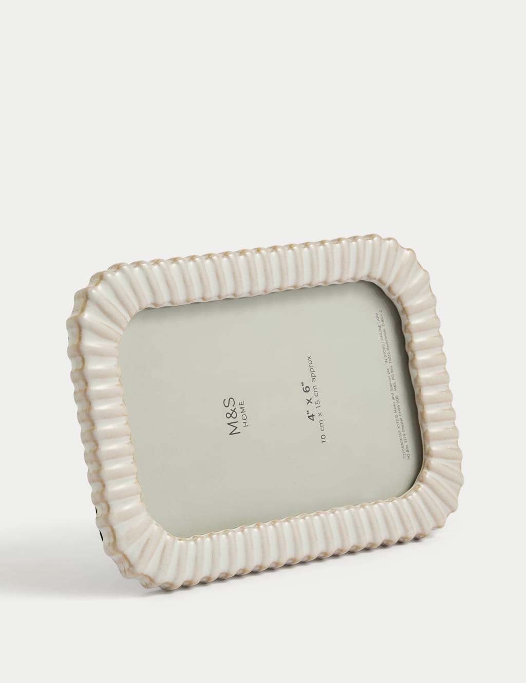 Ceramic Ridged Photo Frame 4x6 Inch 4 of 5