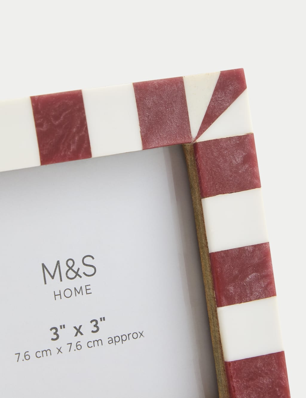 Set of 3 Checked Photo Frames 3x3 inch 4 of 5