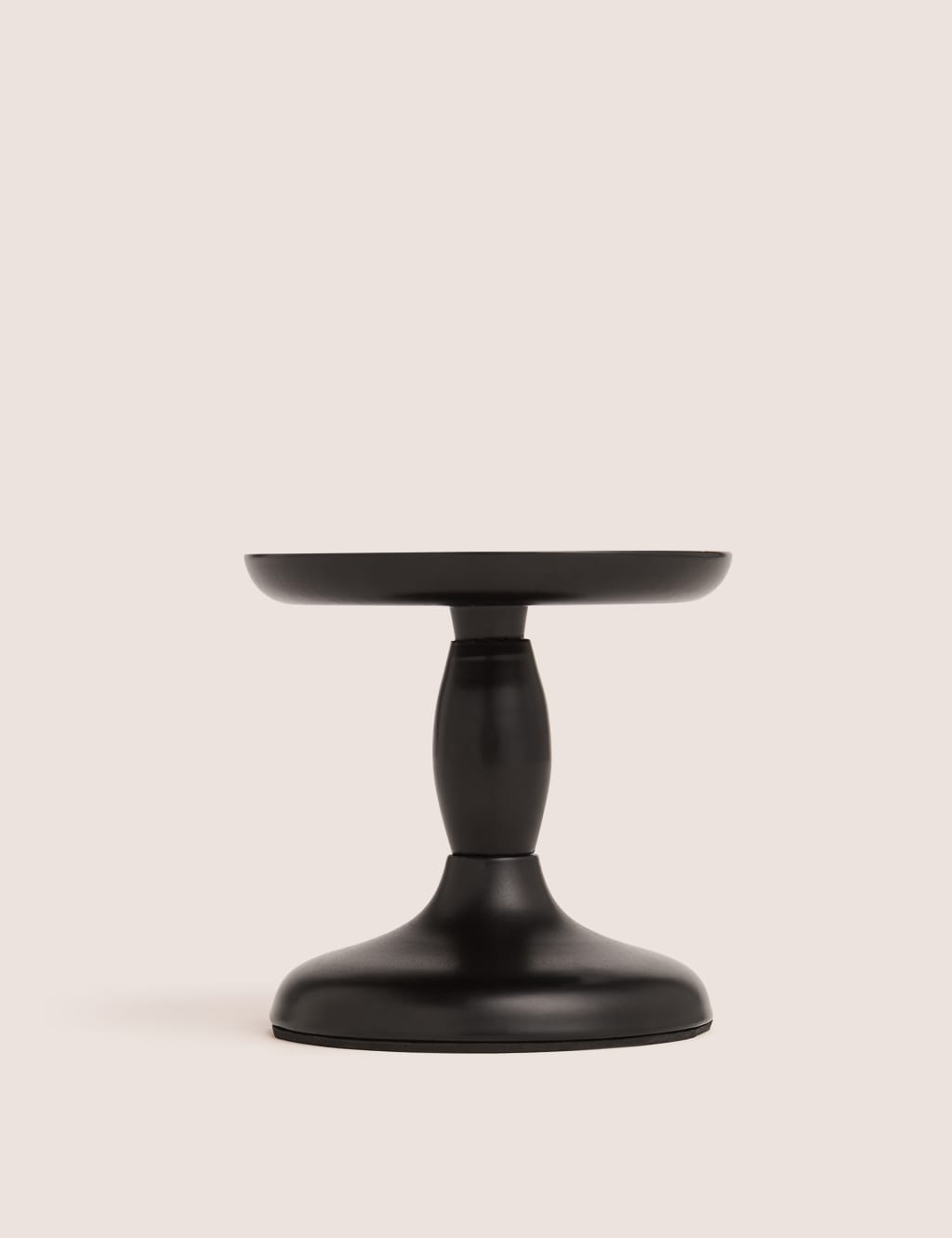 Black Pillar Candle Holder 1 of 2