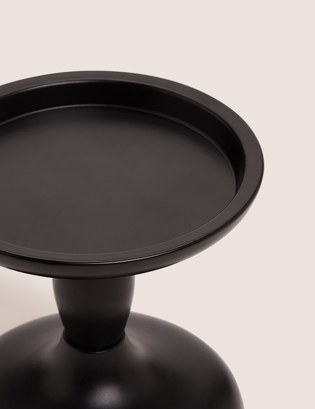 Black Pillar Candle Holder 2 of 2