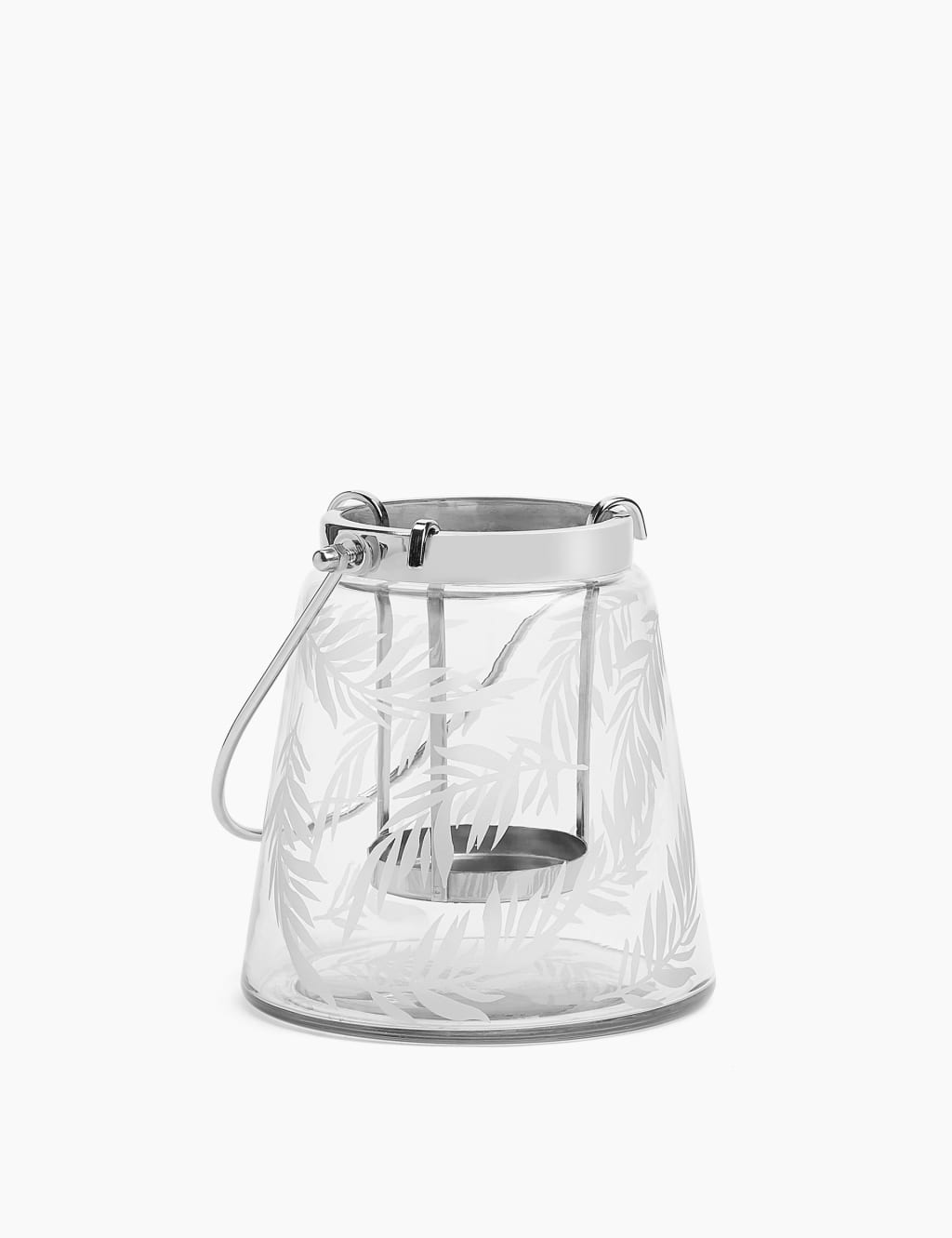 Etched Leaf Medium Lantern 1 of 3