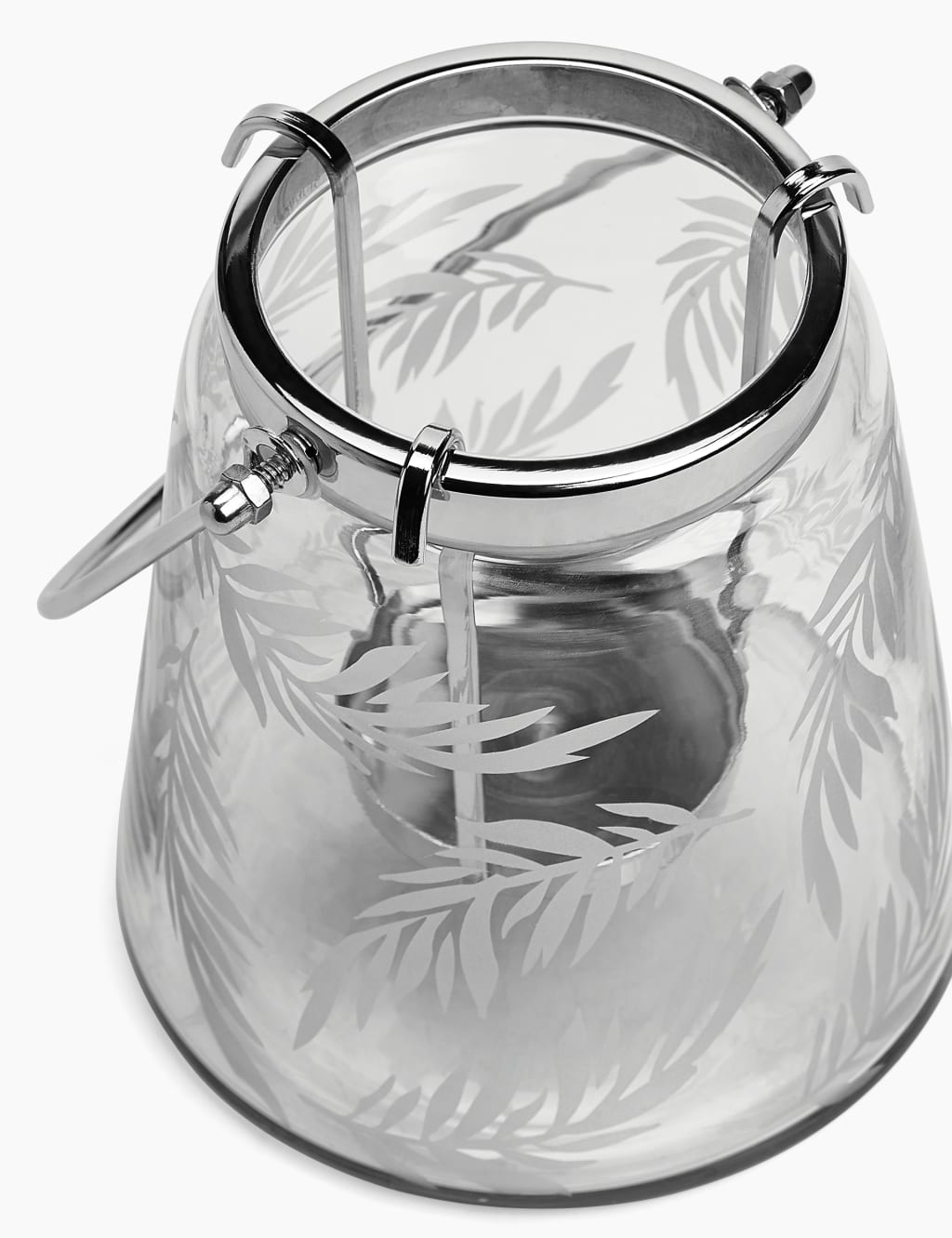 Etched Leaf Medium Lantern 2 of 3