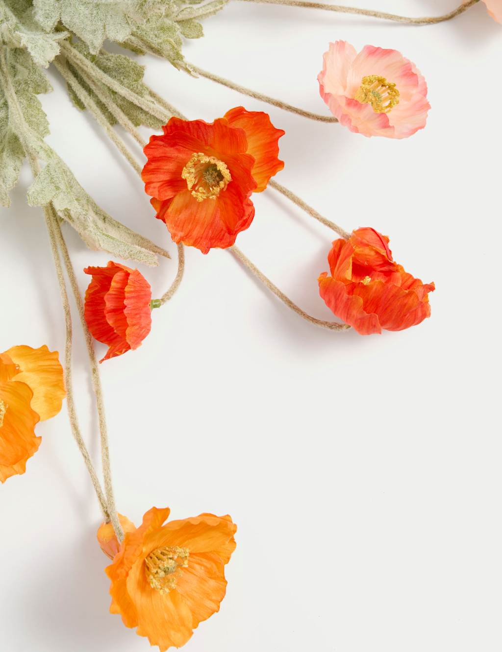 Set of 3 Artificial Poppy Stems 2 of 2