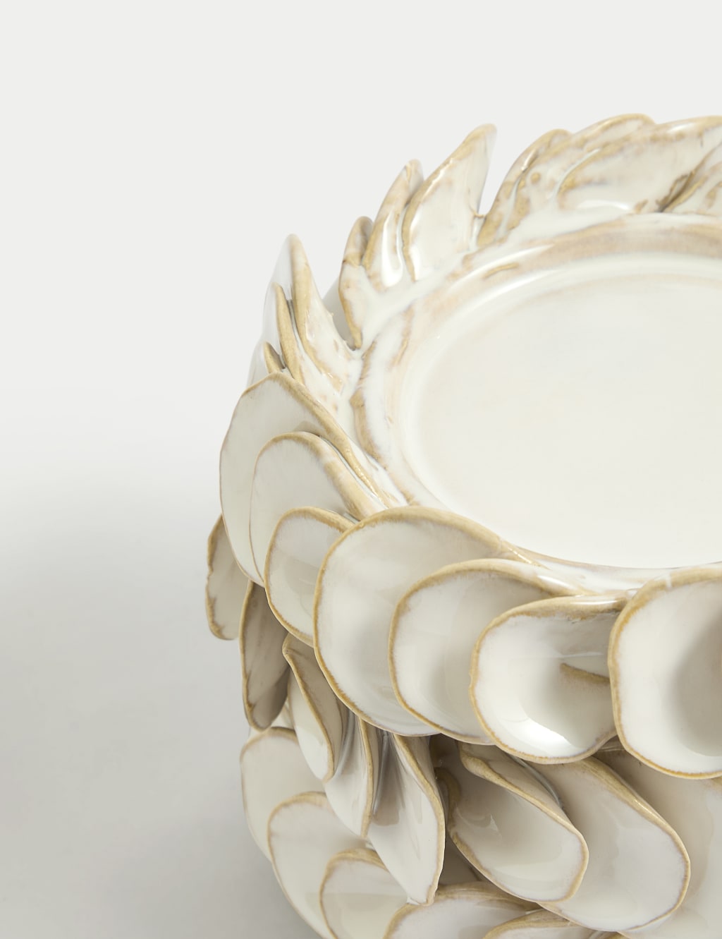 Petal Ceramic Pillar Candle Holder 3 of 5