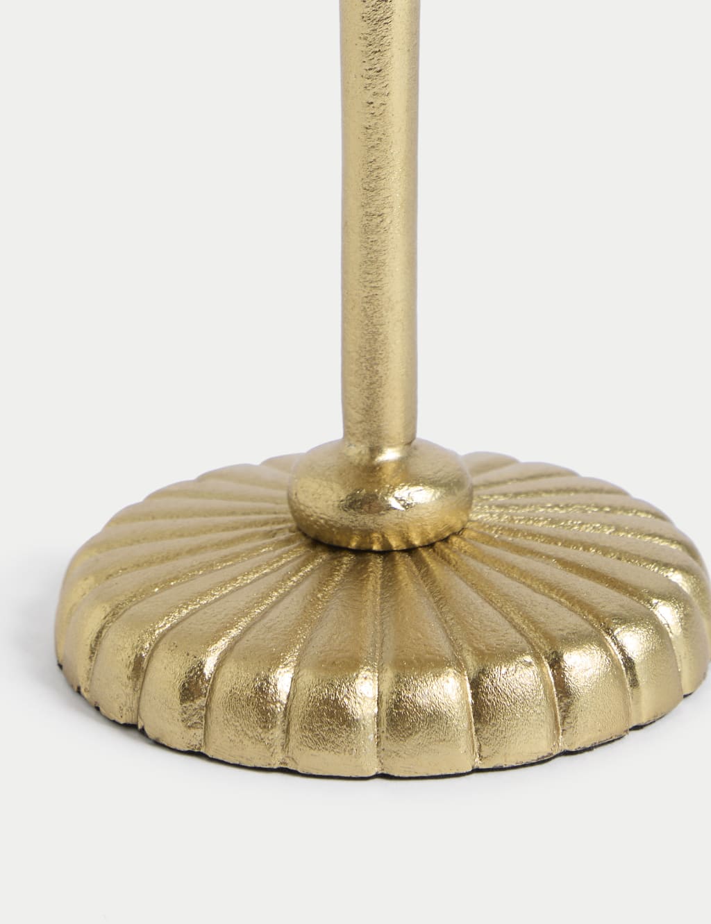 Ridged Metal Pillar Candle Holder 4 of 5