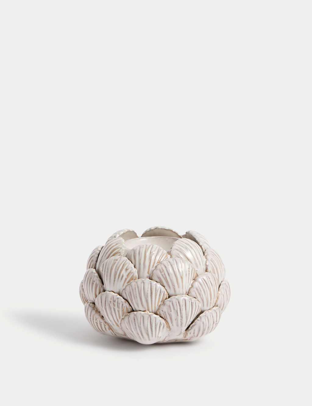 Shell Ceramic Tealight Holder 2 of 5