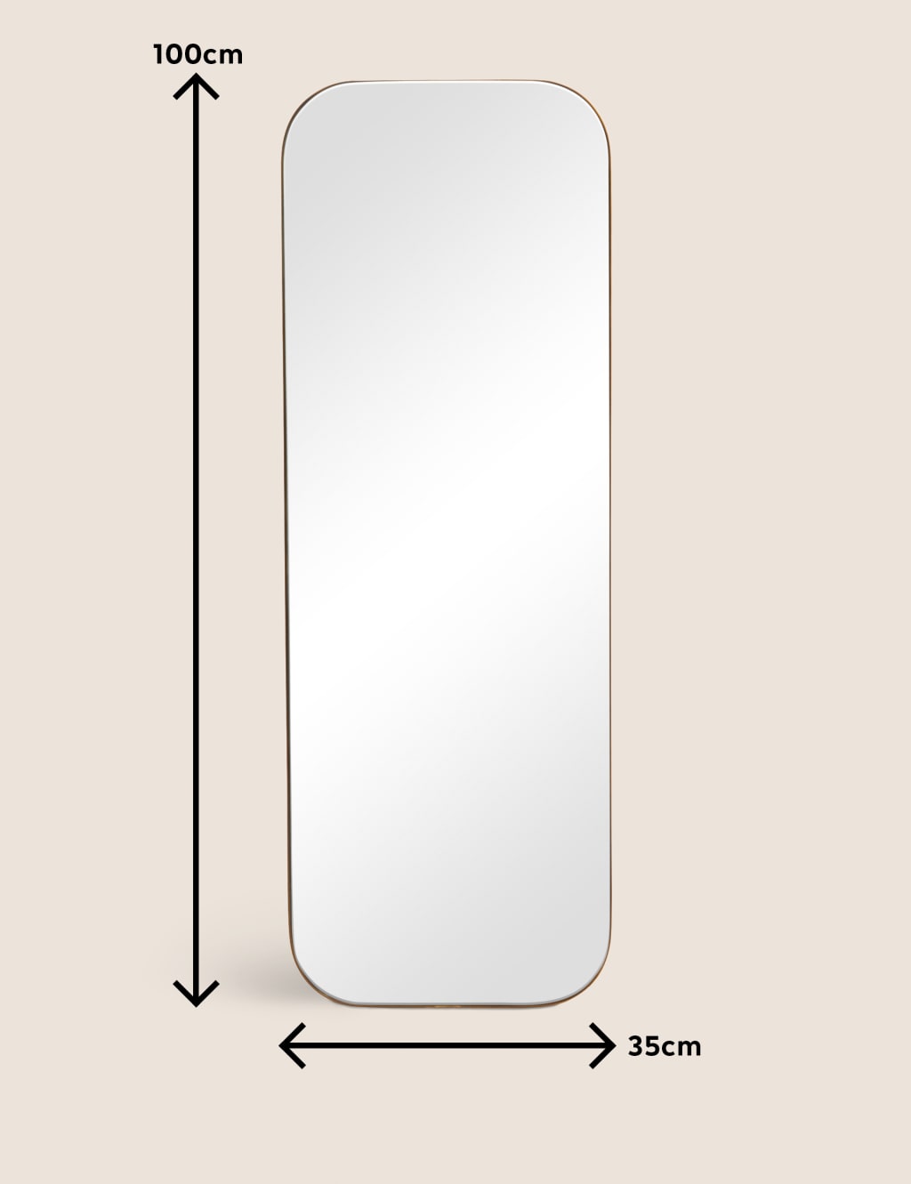 Milan Oblong Mirror 3 of 3