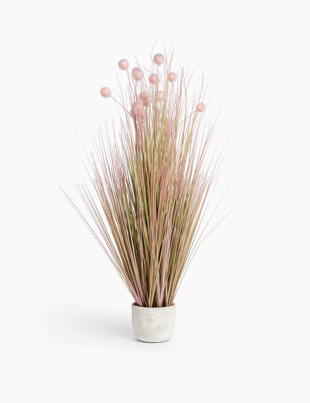 Artificial Tall Pom Pom Grass in Pot 1 of 3