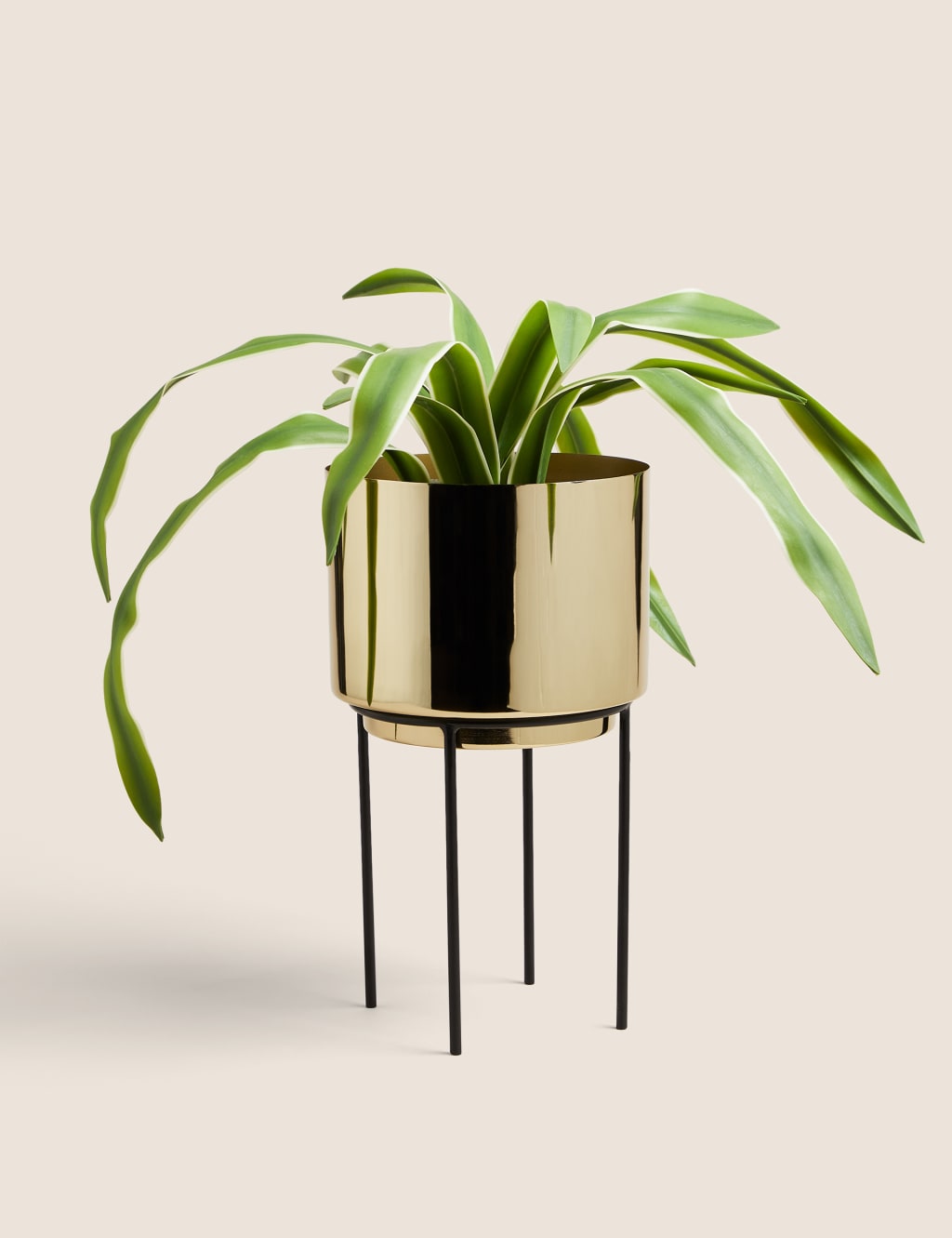 Artificial Natural Lily in Textured Pot 6 of 6