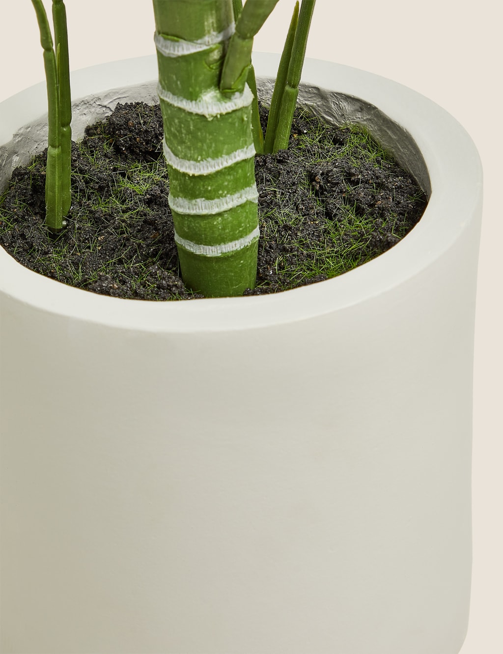 Artificial Medium Palm in Concrete Pot 3 of 4
